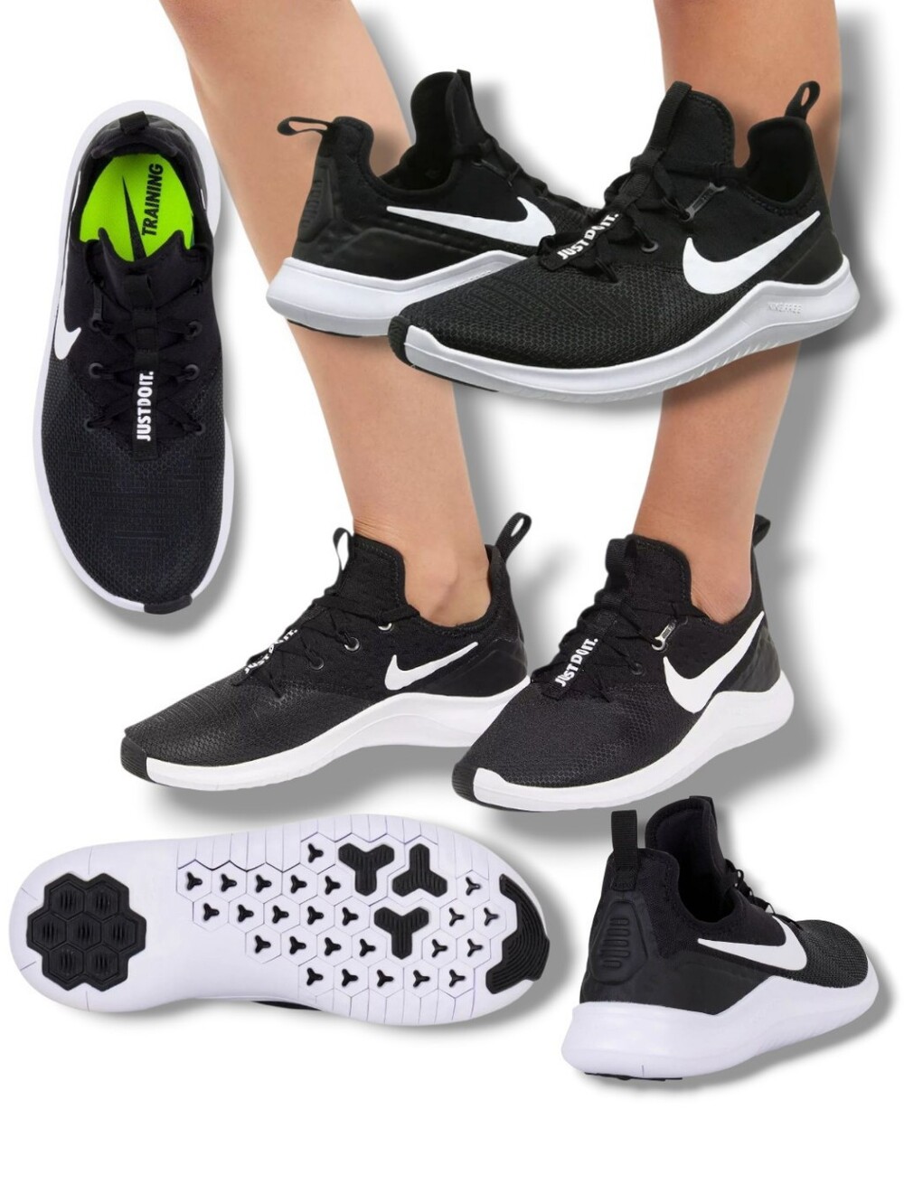Nike Free TR-8 Women's Black & White Training Sneakers